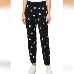 Karl Lagerfeld Womens Straight Leg Athleisure French Terry Jogger Pants Large